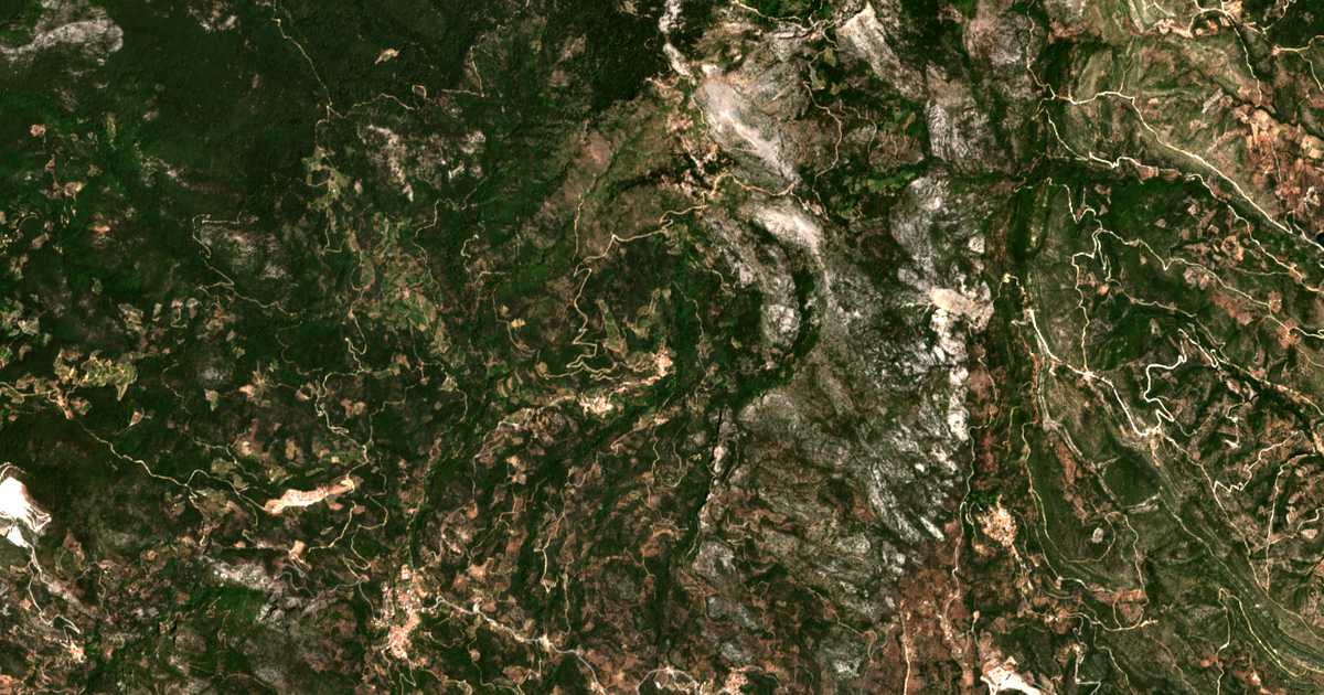 Mapa por satélite de Pándroson