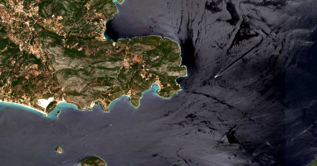 Mapa por satélite de Poseidónion