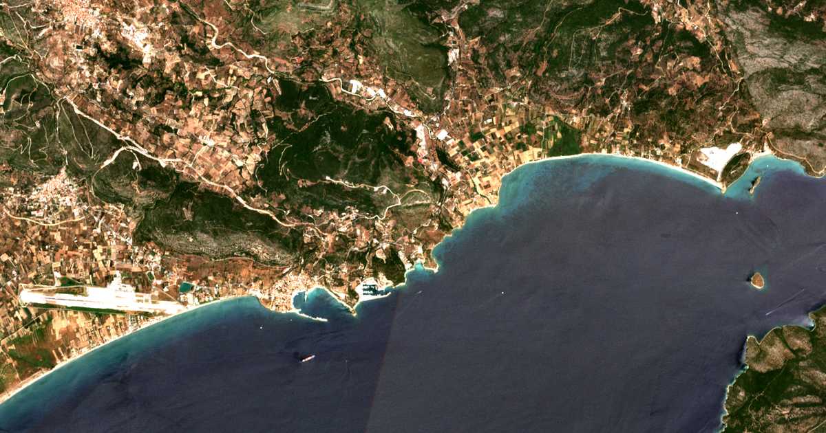 Mapa por satélite de Poúntes
