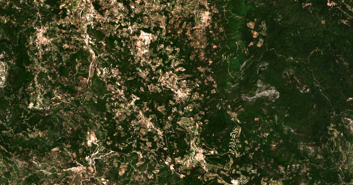 Mapa por satélite de Kontaíika