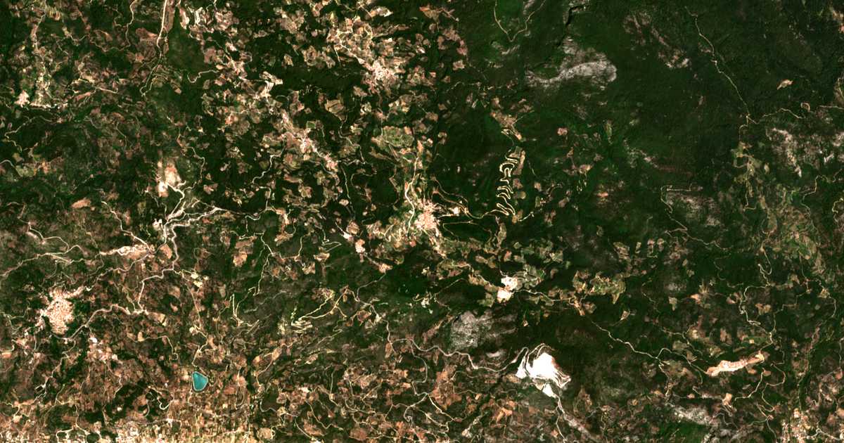 Mapa por satélite de Plátanos