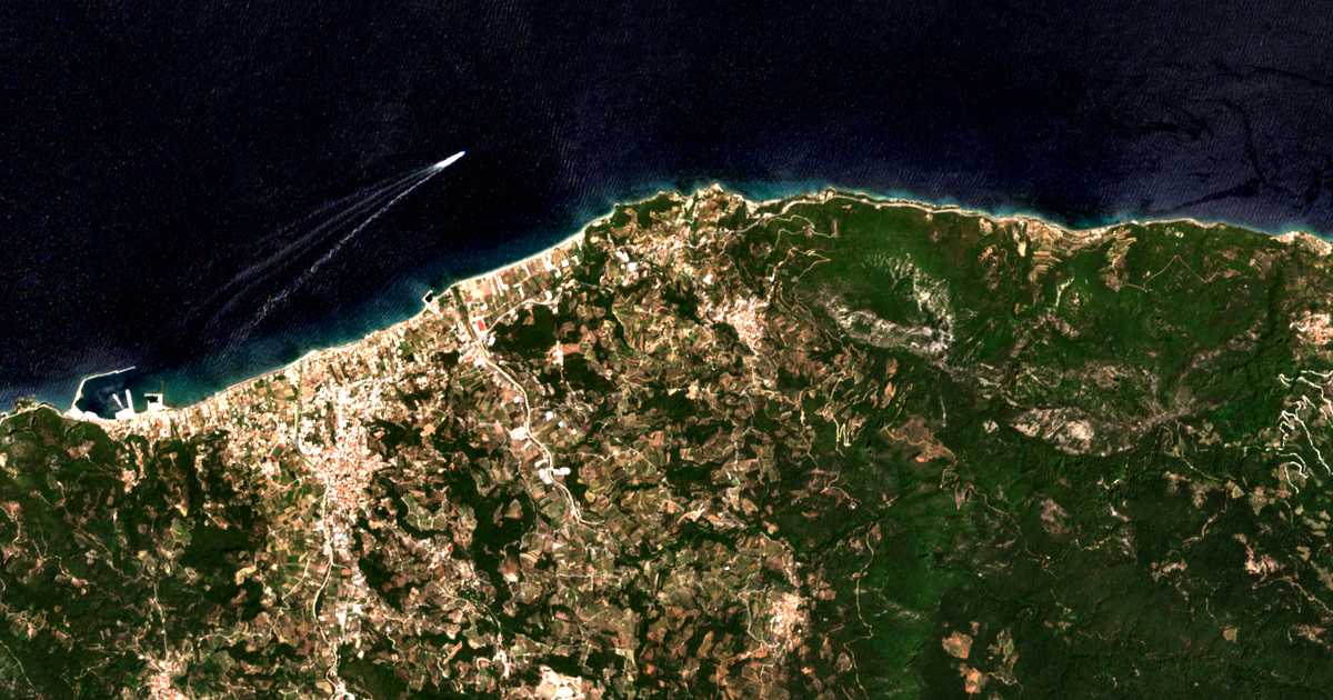Mapa por satélite de Vrýsai