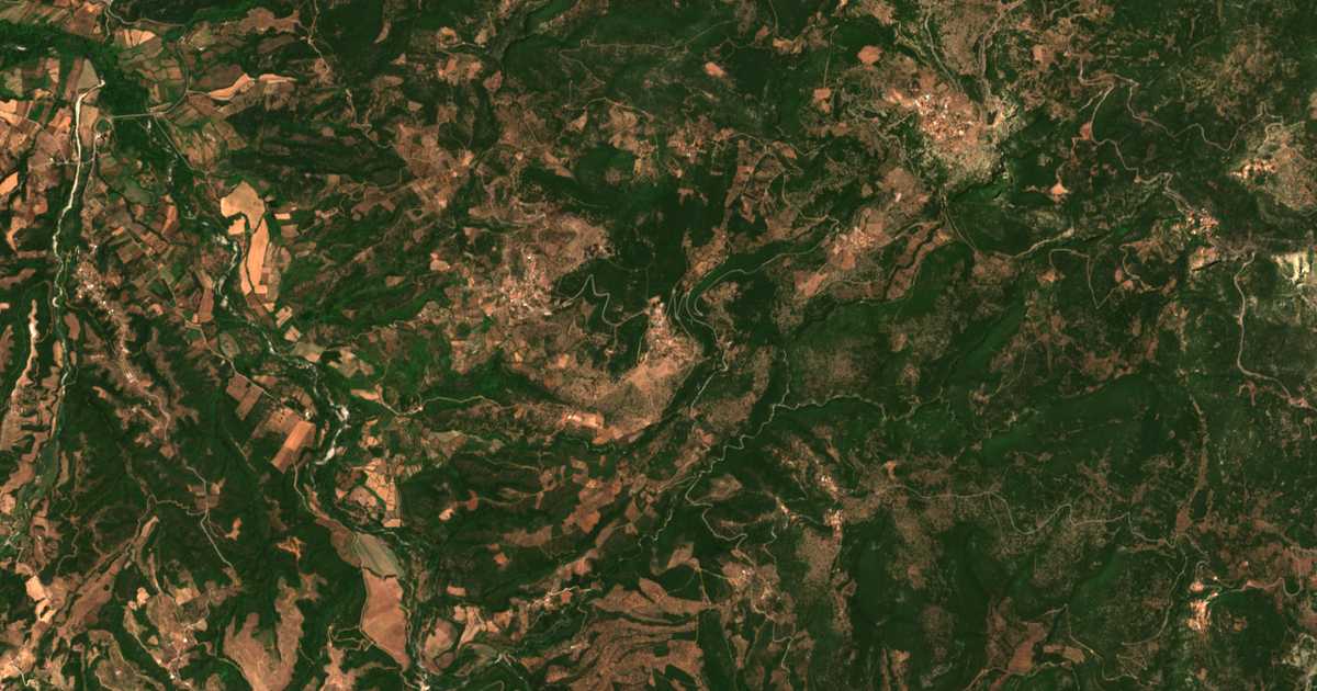 Mapa por satélite de Kokkorás