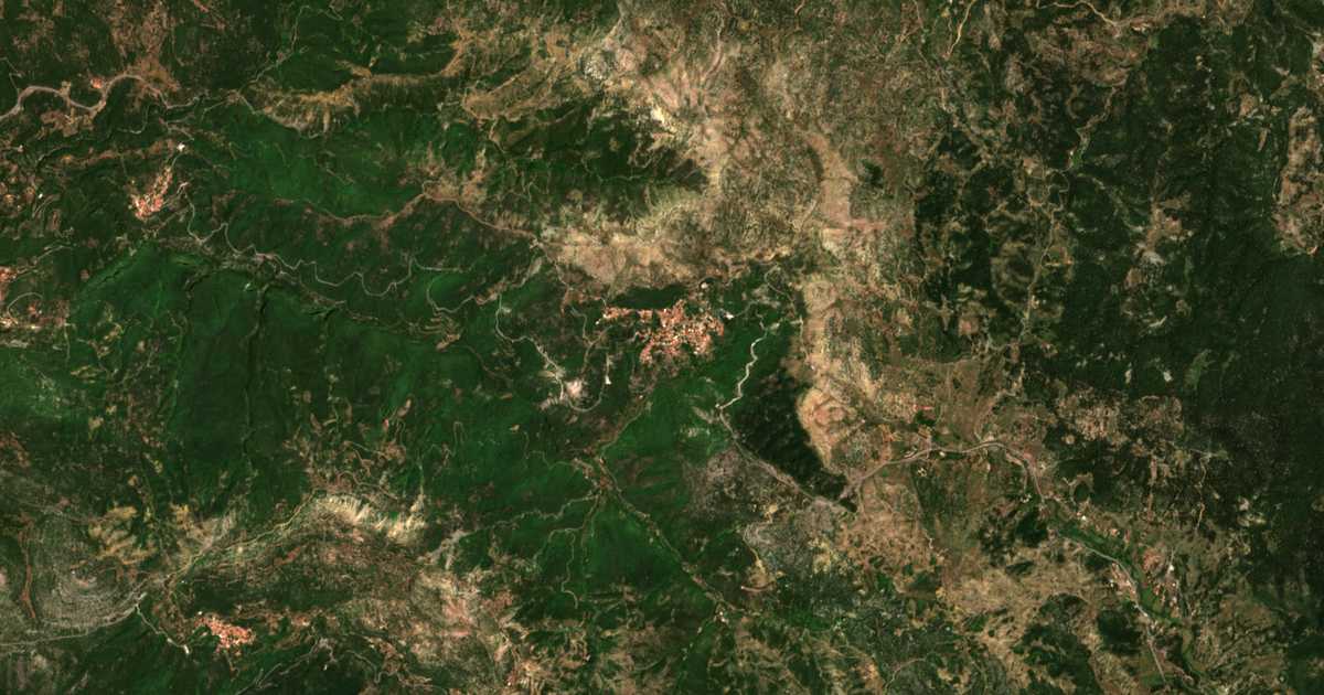 Mapa por satélite de Lagkádia