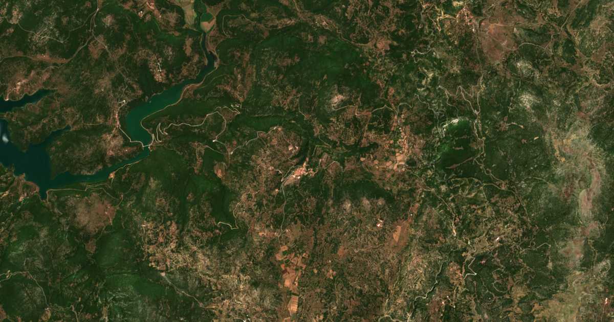 Mapa por satélite de Mygdaliá