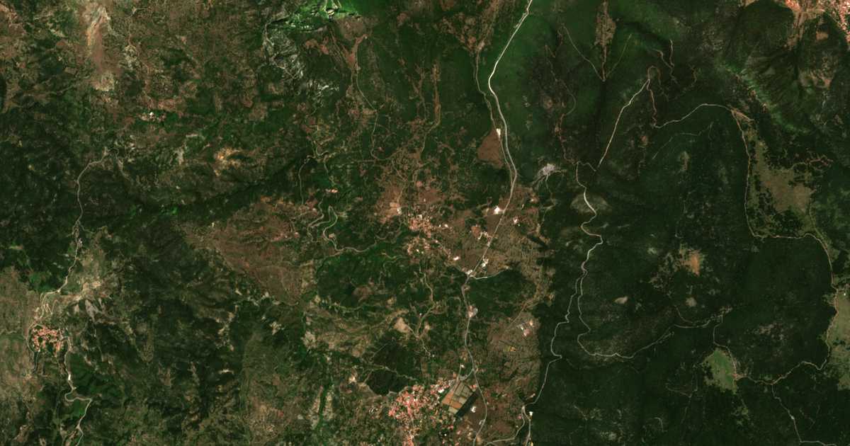 Mapa por satélite de Nymfasía
