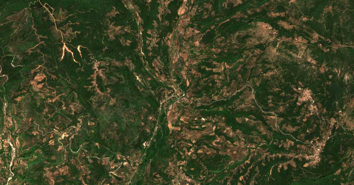 Mapa por satélite de Toumpítsion