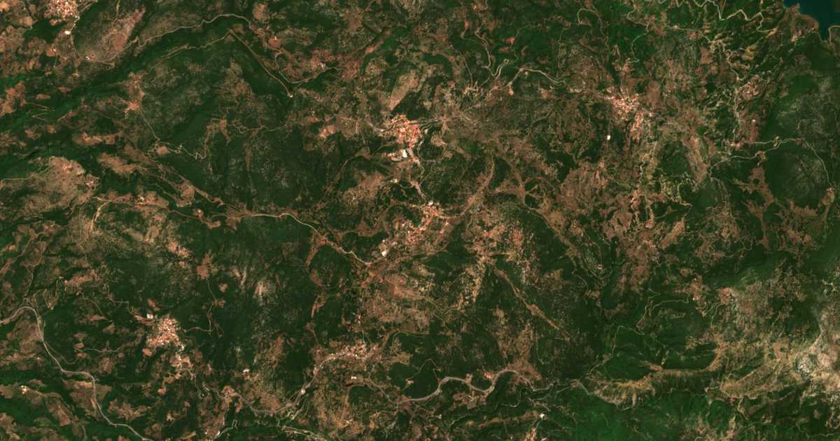 Mapa por satélite de Vyzíkion