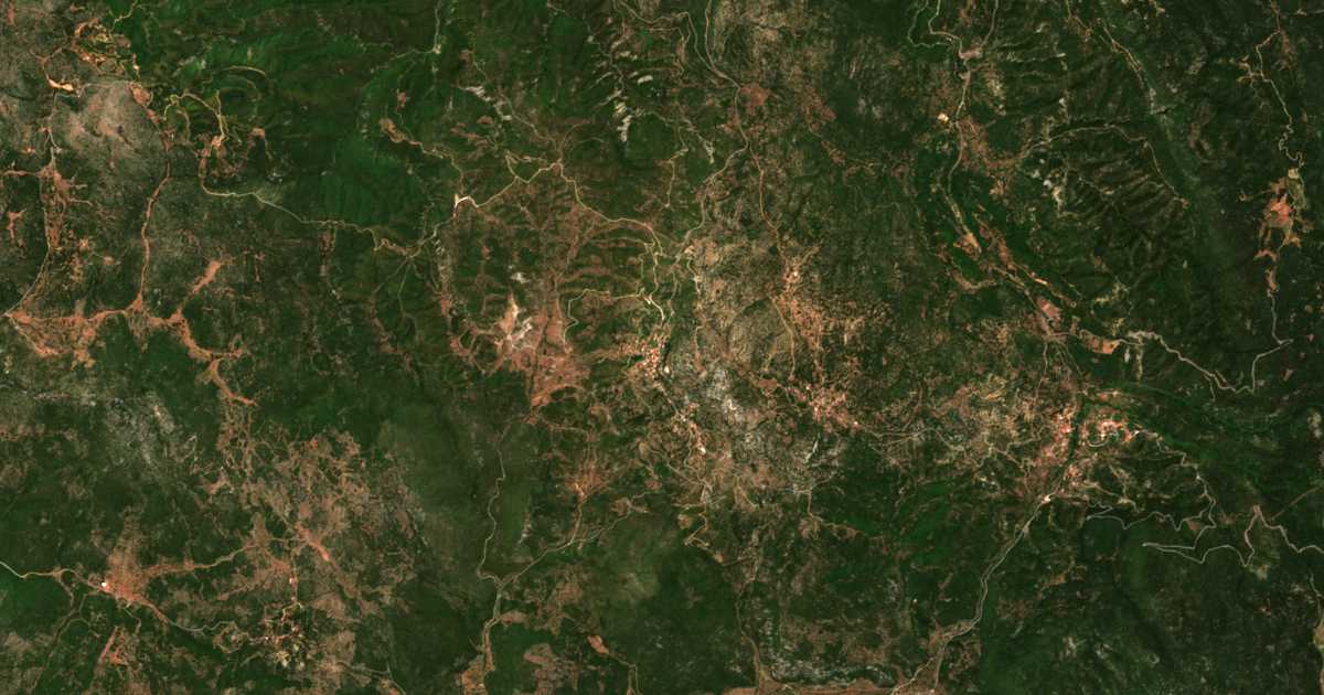 Mapa por satélite de Ákovos