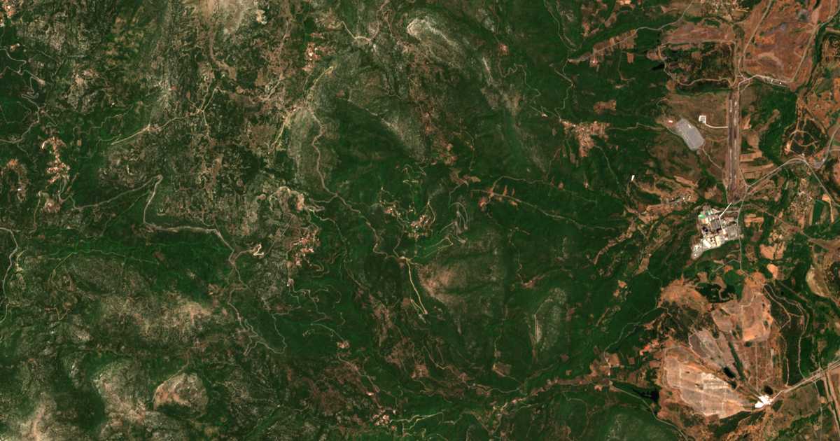 Mapa por satélite de Kastanochórion