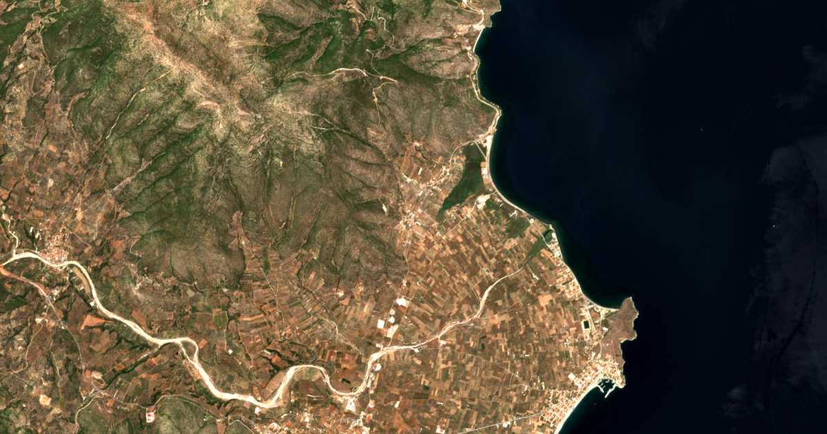 Mapa por satélite de Kato Vervena