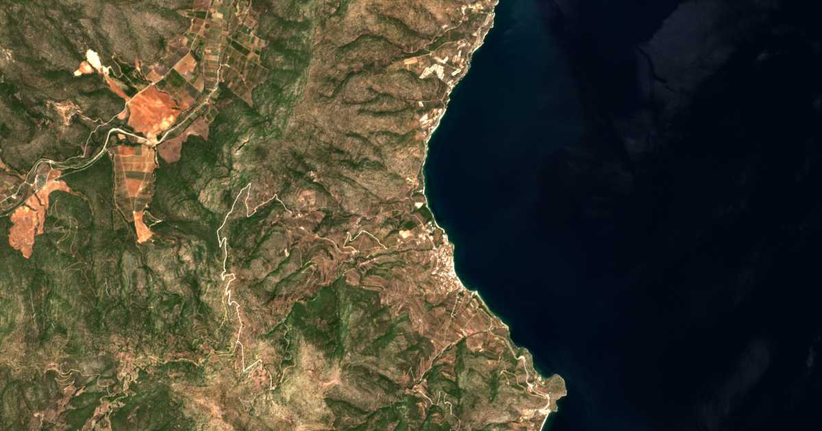 Mapa por satélite de Xiropígadon