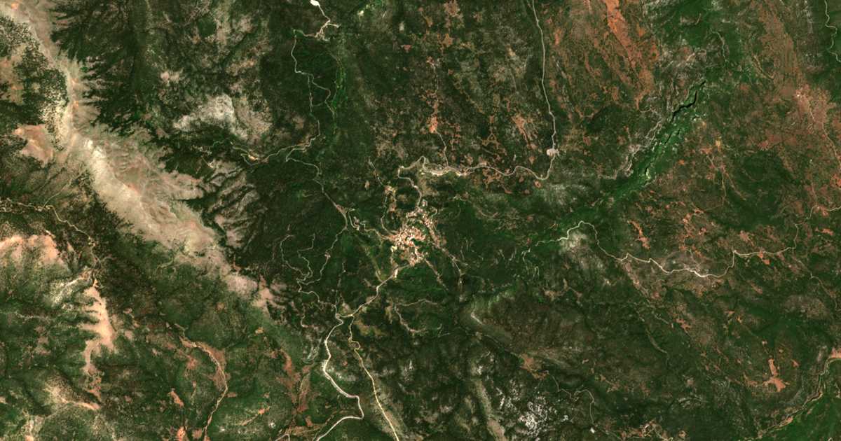 Mapa por satélite de Kosmás
