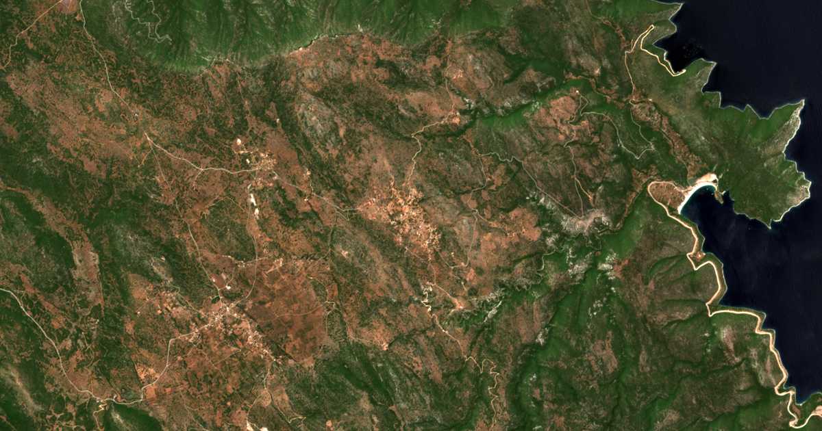 Mapa por satélite de Pigádion