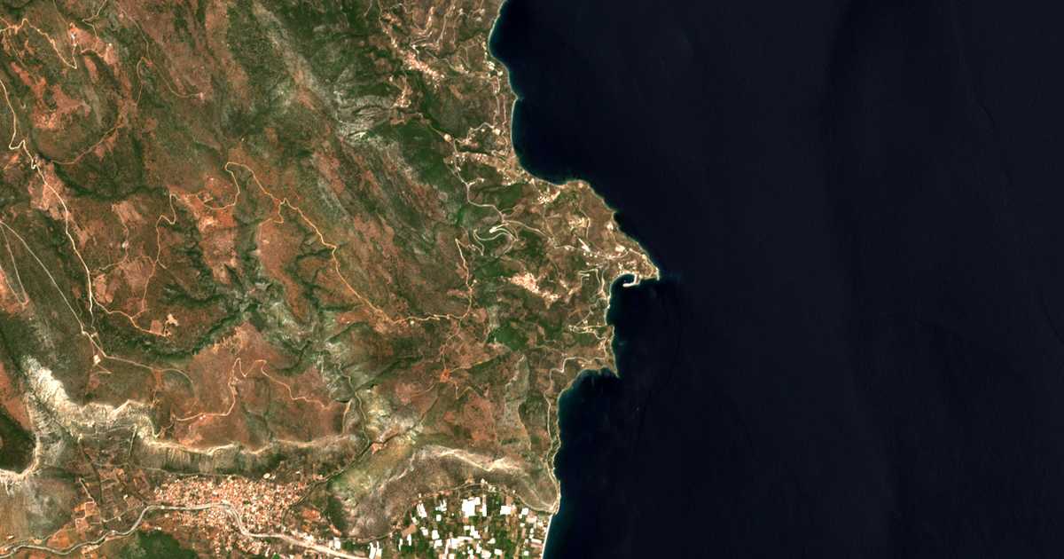 Mapa por satélite de Pragmateftís