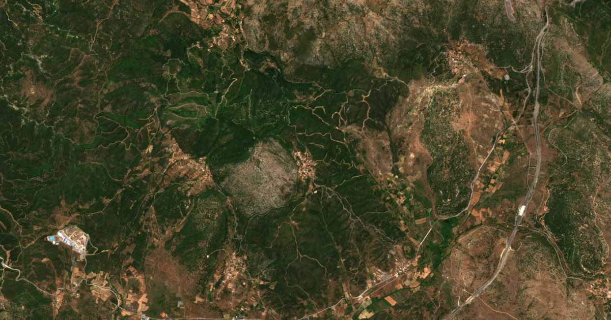 Mapa por satélite de Asea