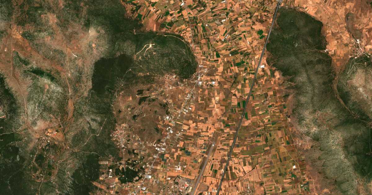 Mapa por satélite de Chánia