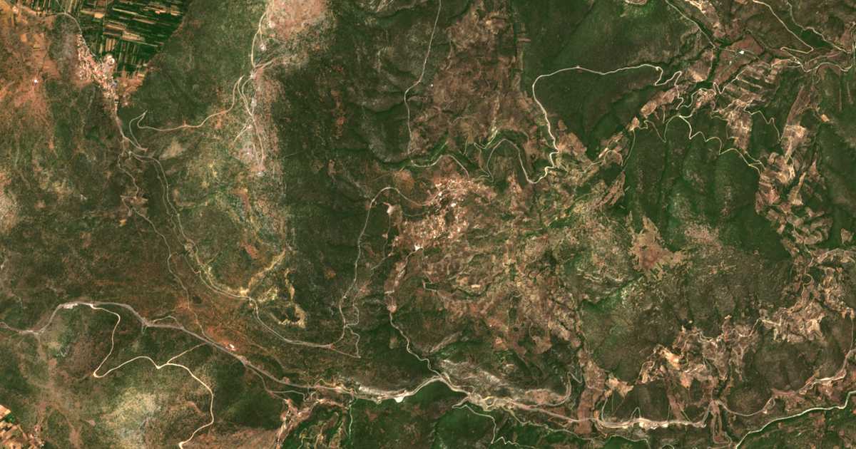 Mapa por satélite de Elaiochórion