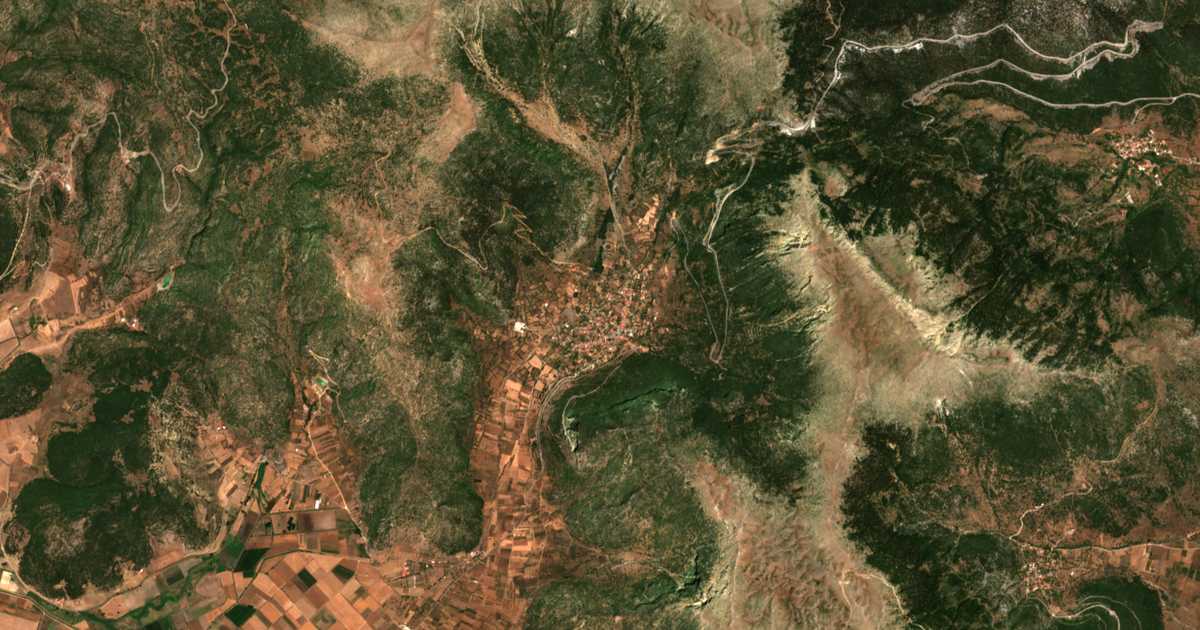 Mapa por satélite de Kandíla