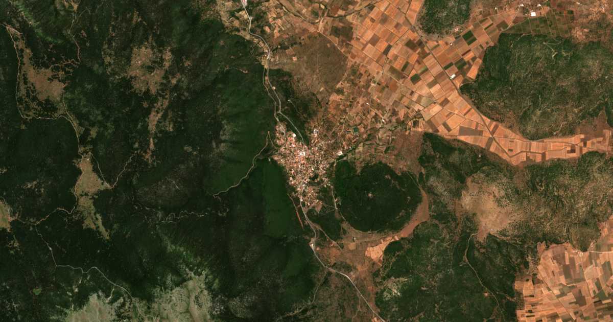 Mapa por satélite de Levídion