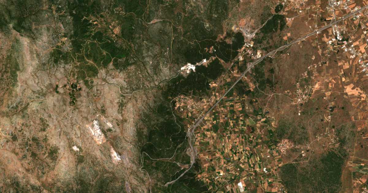 Mapa por satélite de Mákri