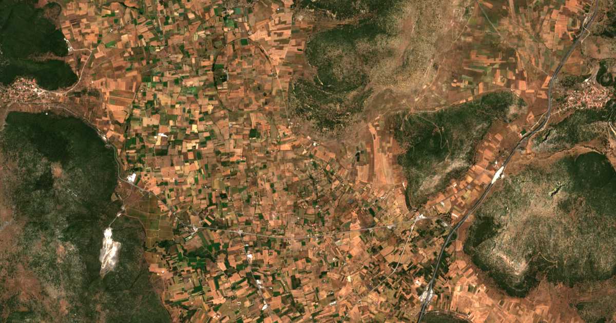 Mapa por satélite de Miléa