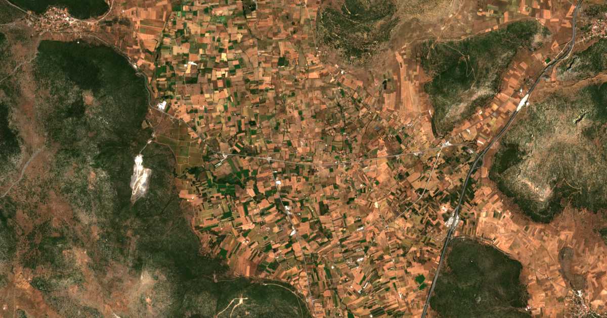 Mapa por satélite de Miliá
