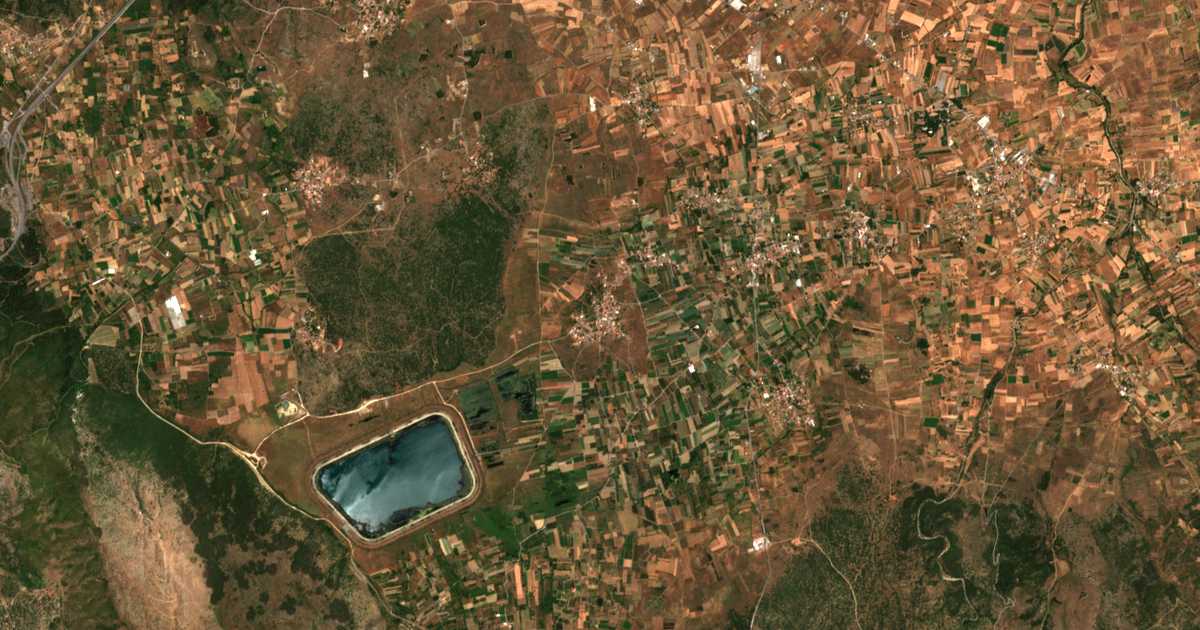 Mapa por satélite de Vounón