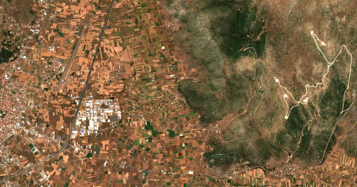 Mapa por satélite de Zevgolateíon