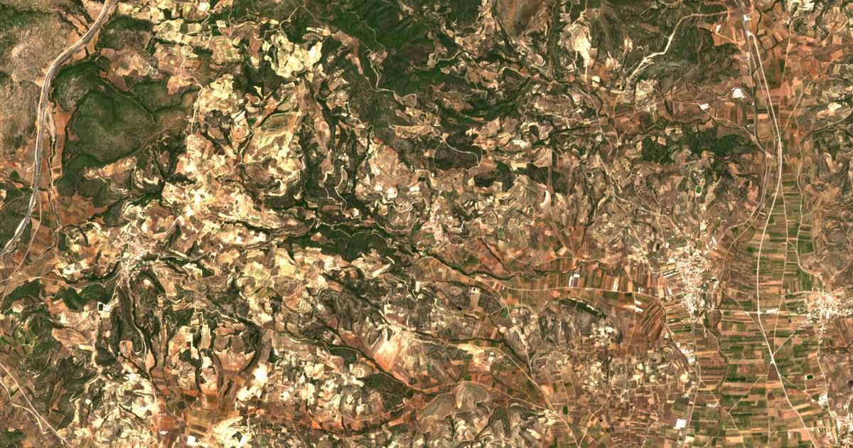 Mapa por satélite de Bórsas