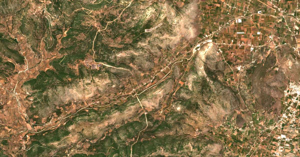 Mapa por satélite de Choúni