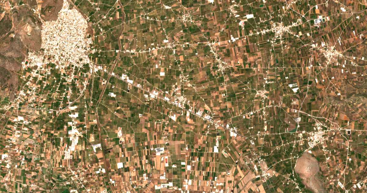 Mapa por satélite de Dalamanara
