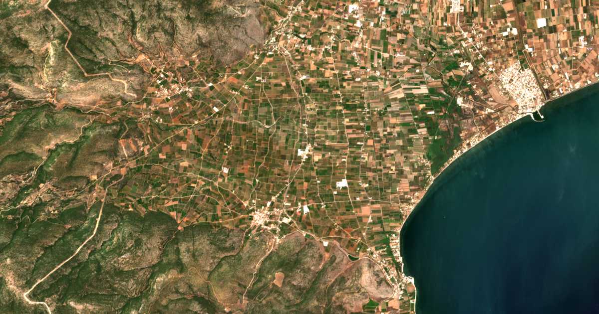 Mapa por satélite de Dichália
