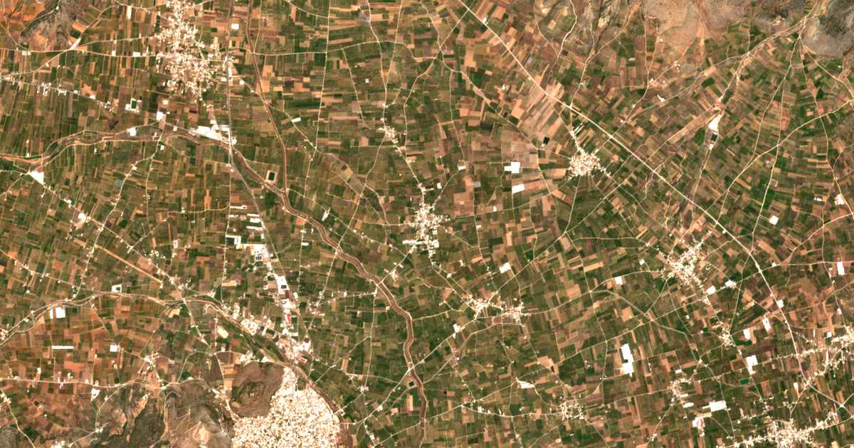 Mapa por satélite de Ínachos