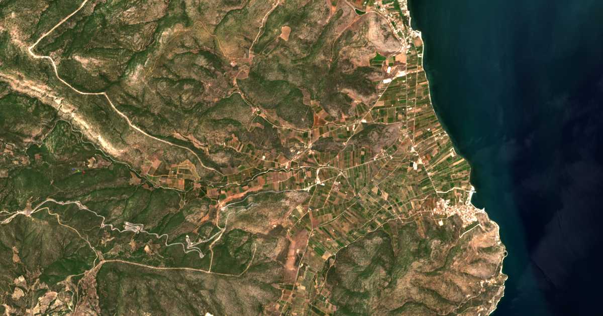 Mapa por satélite de Kalamákion