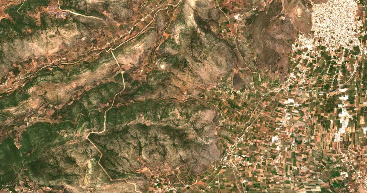 Mapa por satélite de Kokla