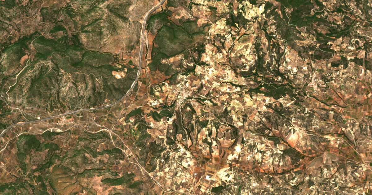 Mapa por satélite de Malantrénion