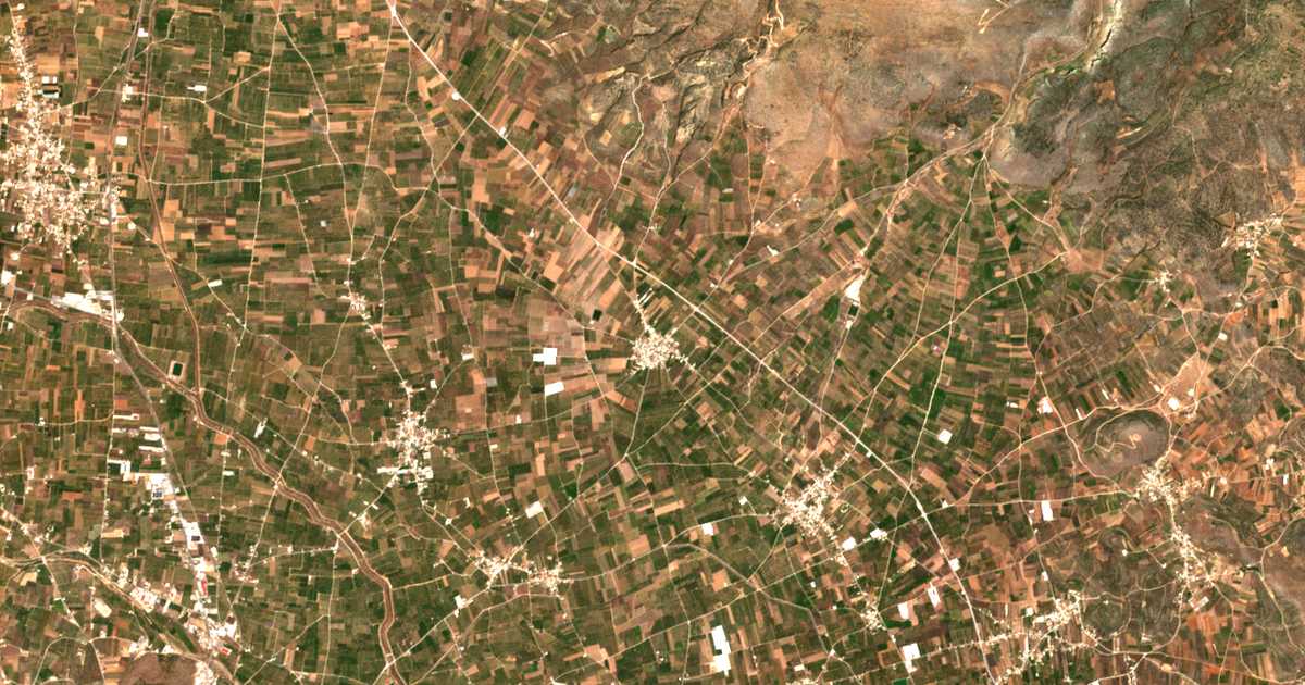 Mapa por satélite de Néon Iraíon