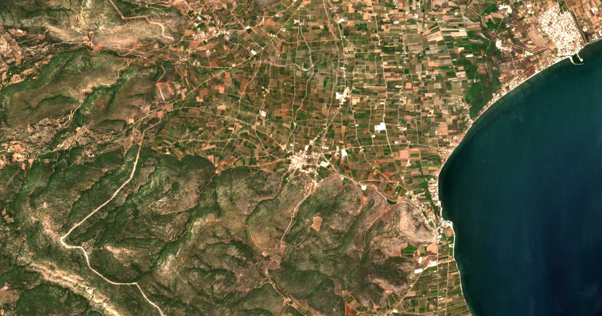 Mapa por satélite de Skafidákion