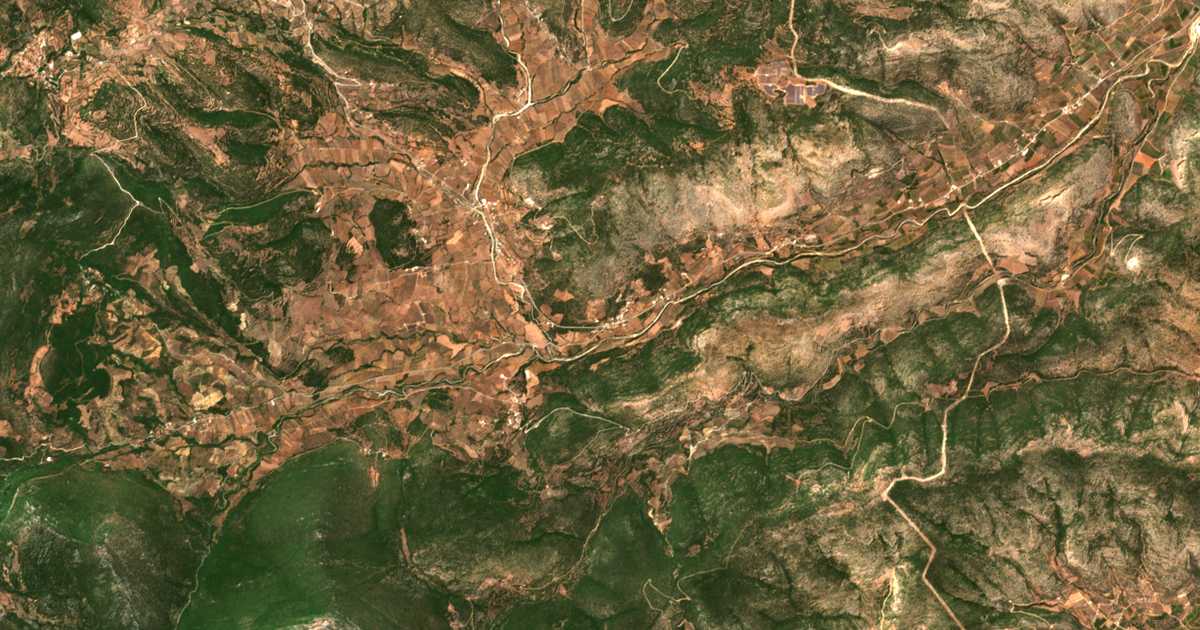 Mapa por satélite de Spanaíika