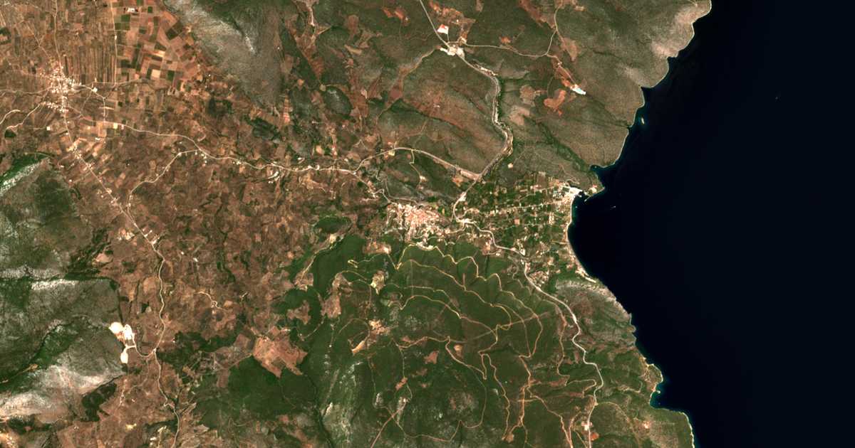 Mapa por satélite de Nuevo Epidauro