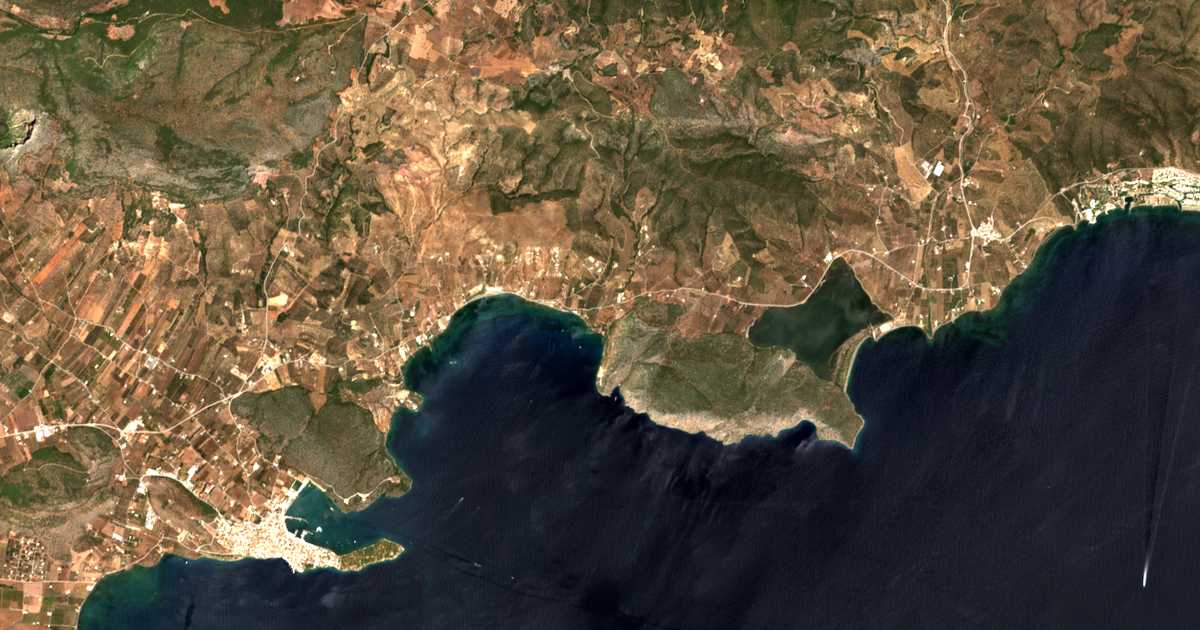 Mapa por satélite de Achladítsa