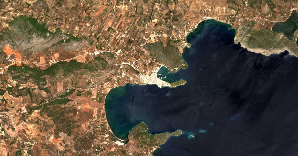 Mapa por satélite de Ermioni