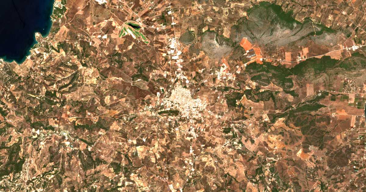 Mapa por satélite de Kranidi