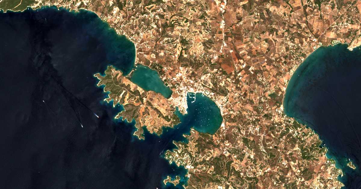 Mapa por satélite de Portocheli