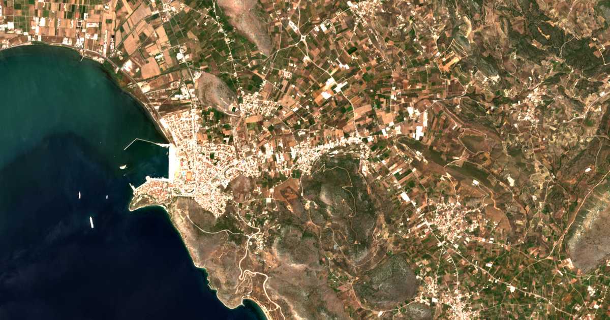 Mapa por satélite de Aria
