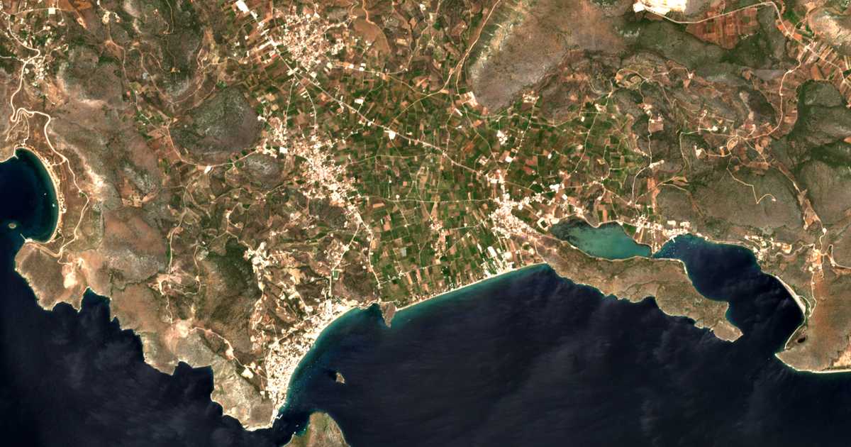 Mapa por satélite de Kallithéa
