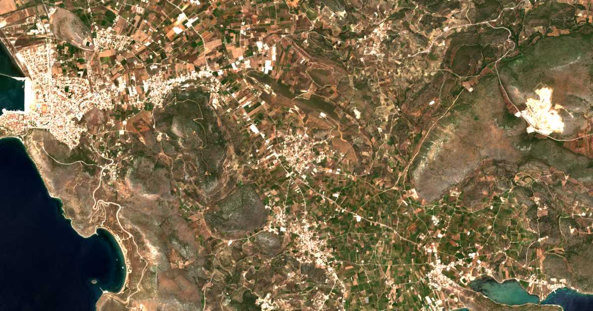 Mapa por satélite de Lefkákia