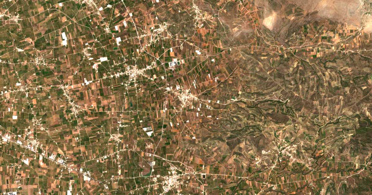 Mapa por satélite de Panarítis