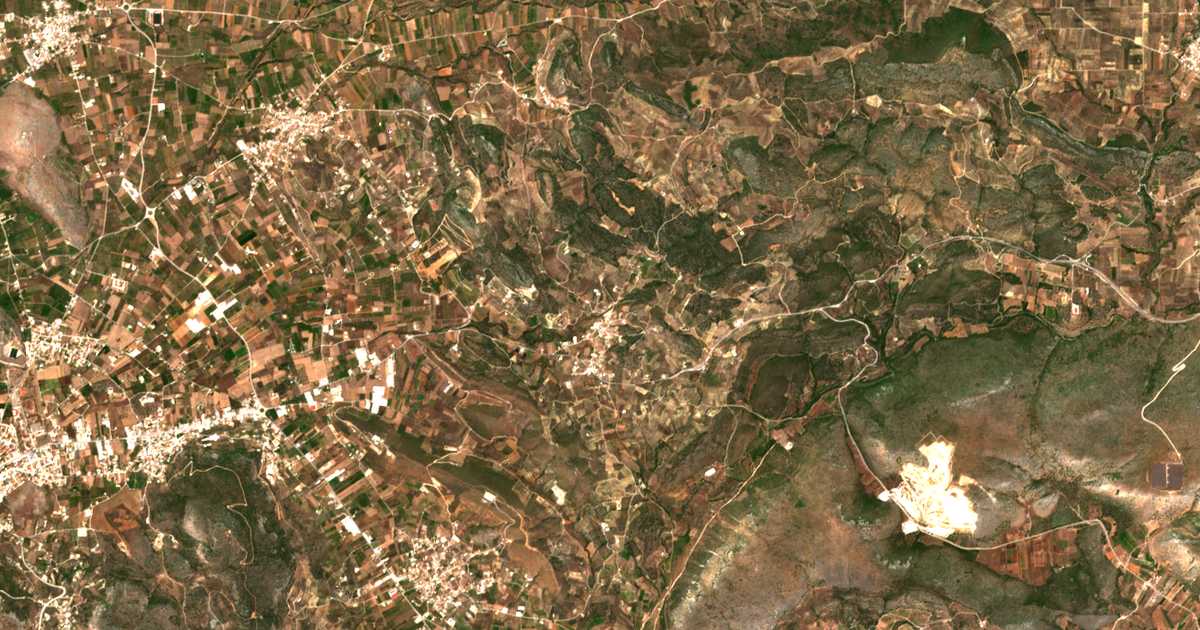 Mapa por satélite de Pyrgiótika